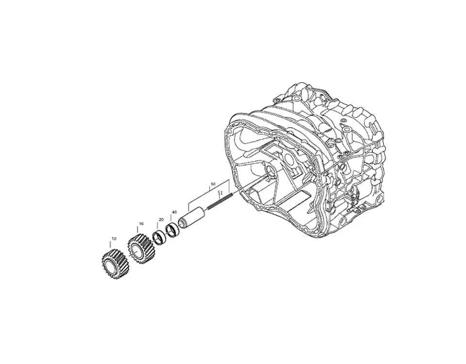 انتقال مع مجموعة مثبطات- Reverse Idler