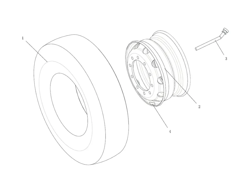 مجموعة العجلة والإطارات FAW J7