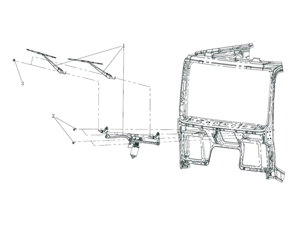 Assembléia do limpador FAW J7