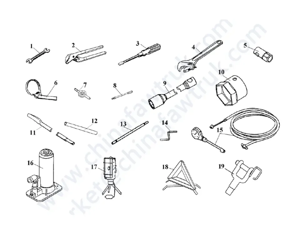 أدوات السيارة FAW JH6