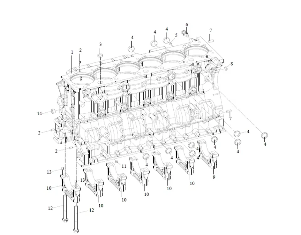كتلة أسطوانة FAW J6