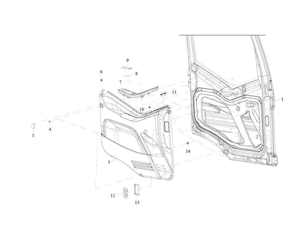 الأبواب الداخلية تغطي فاو J6