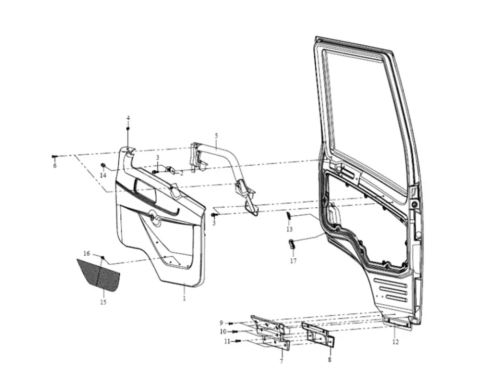 الديكور الداخلي للباب FAW J5