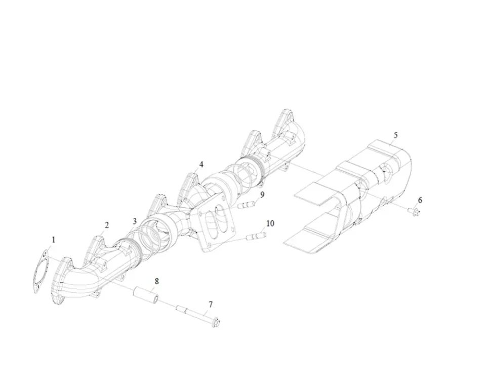Collecteurs d'échappement FAW J6