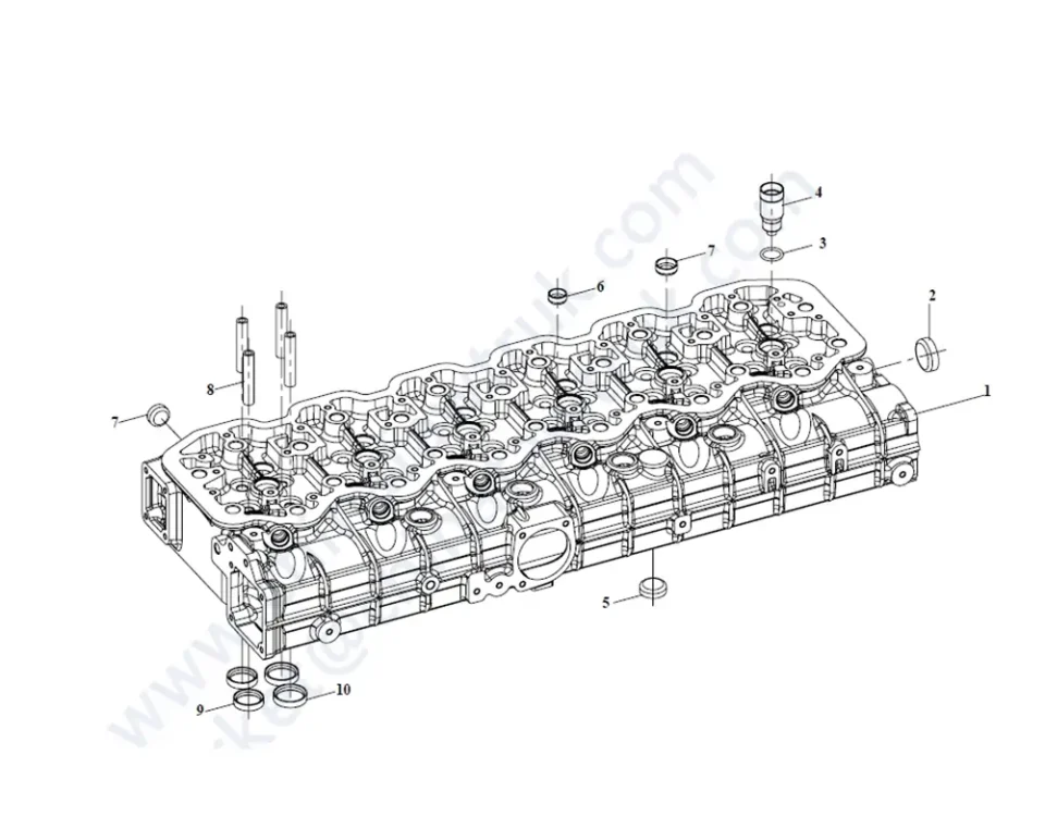Головка цилиндров в сборе FAW J5