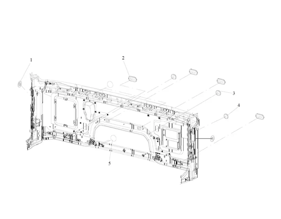 Заглушки отверстий в панели передка и водонепроницаемая пленка FAW J6