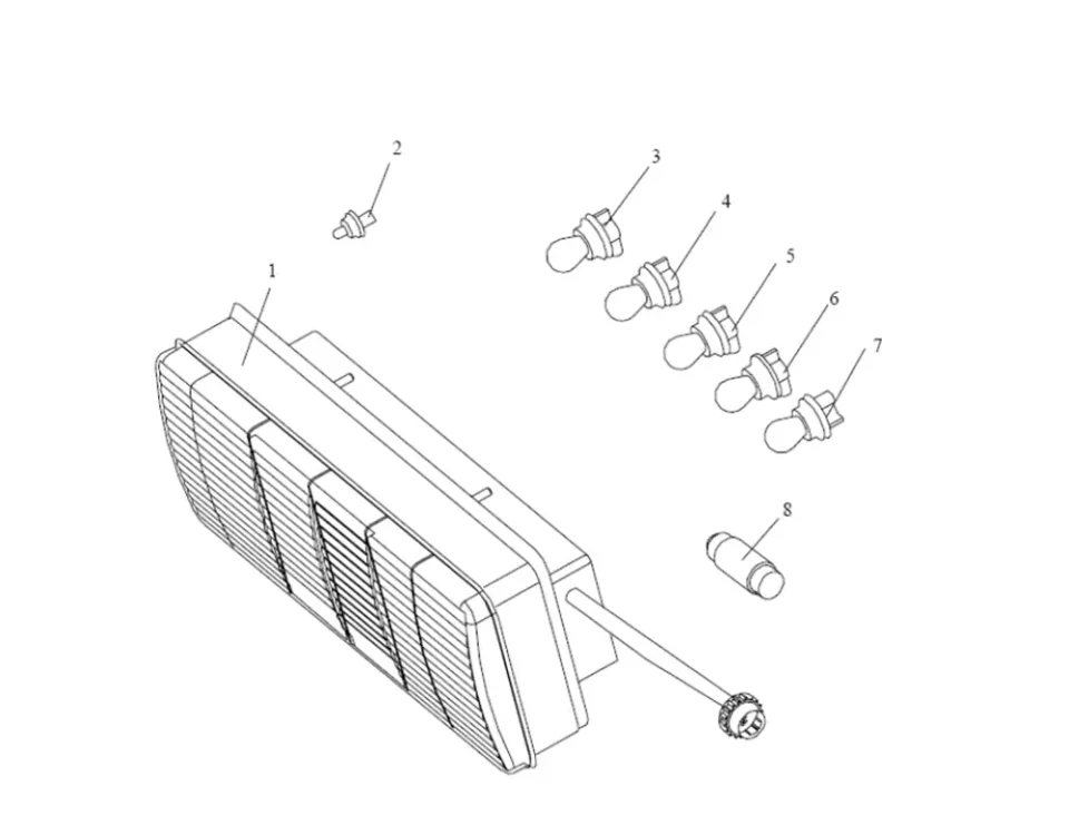 Pilotos traseros combinados FAW J5