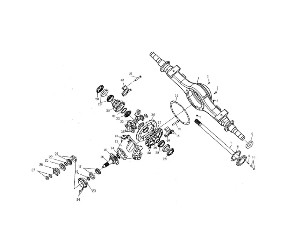 الجسر الخلفي FAW J5