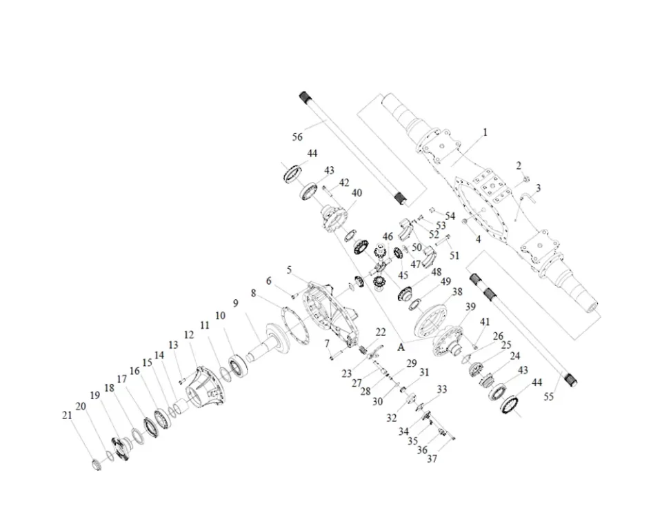 FAW du pont arrière J6