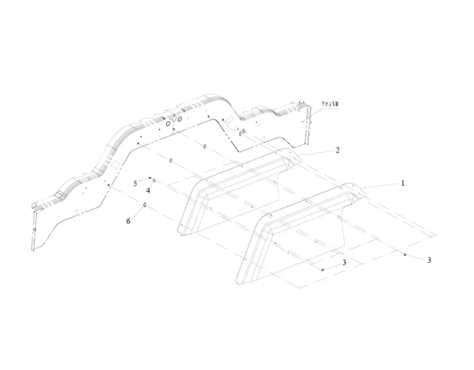عزل الصوت الخلفي لمحرك FAW J6
