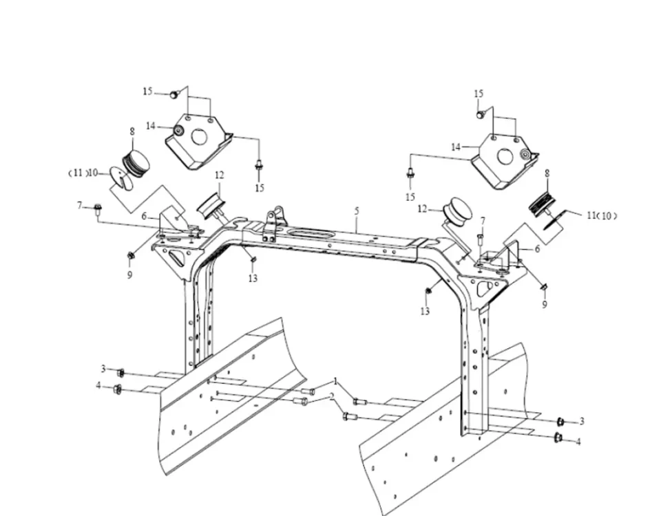 Задняя подвеска кабины FAW J5