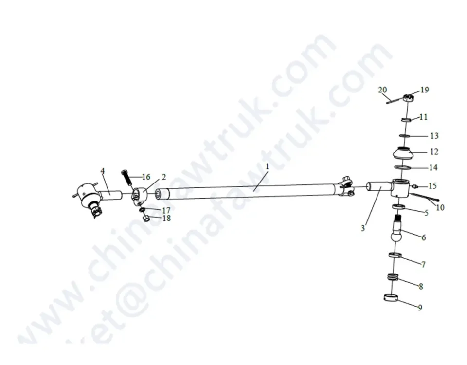 تعفن الشريط الرأسي التوجيه FAW J5