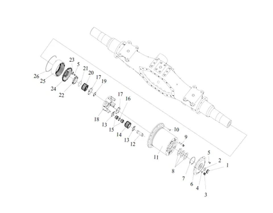 Колесный редуктор FAW J6