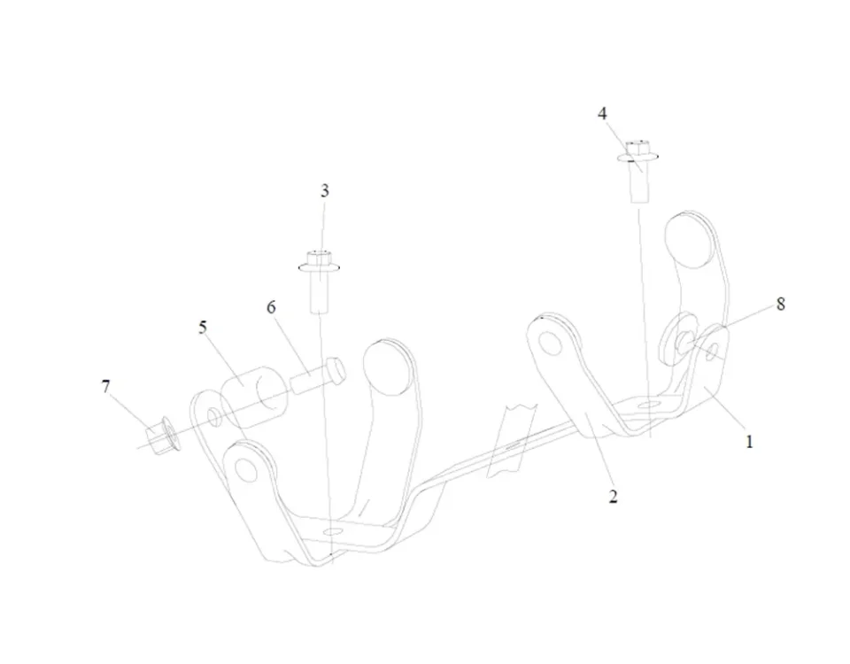 Bracket d'extincteur FAW J6