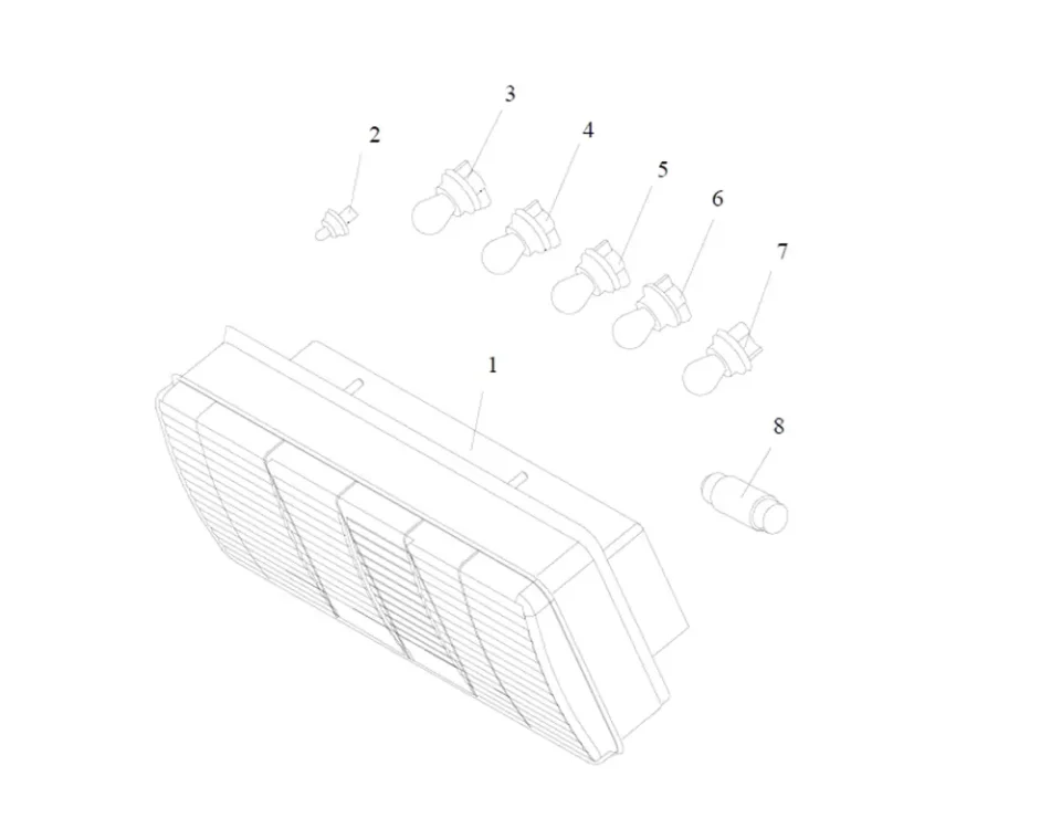 مجموعة الأضواء الخلفية FAW J6