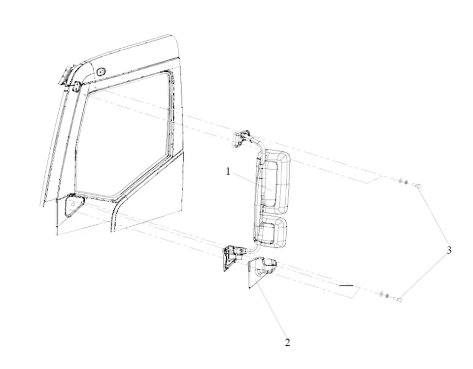 مرآة الرؤية الخلفية الخارجية اليسرى FAW J6