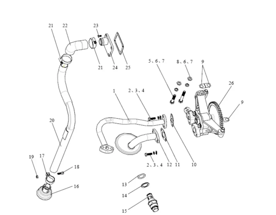 مضخة النفط وخط الأنابيب FAW J5