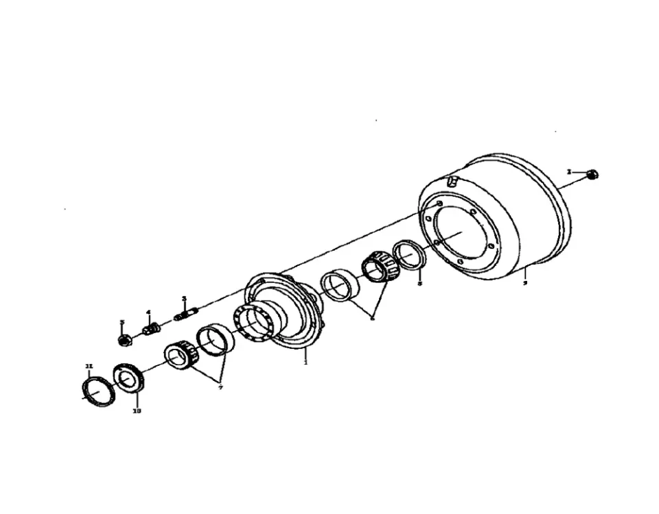 عجلات خلفية حافة وفرامل طبل FAW J5