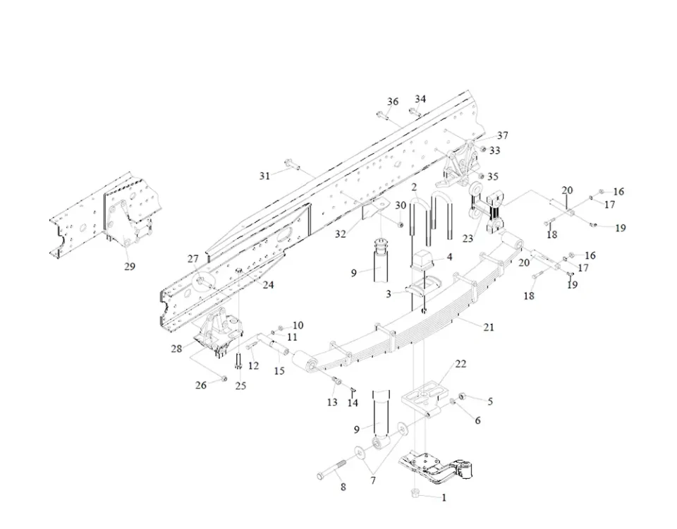 التعليق الأمامي FAW J6
