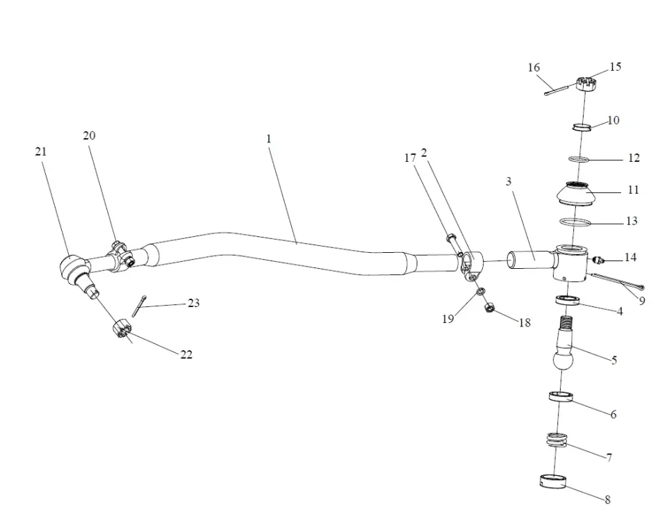التوجيه الطولي الأمامي فو فاو J6