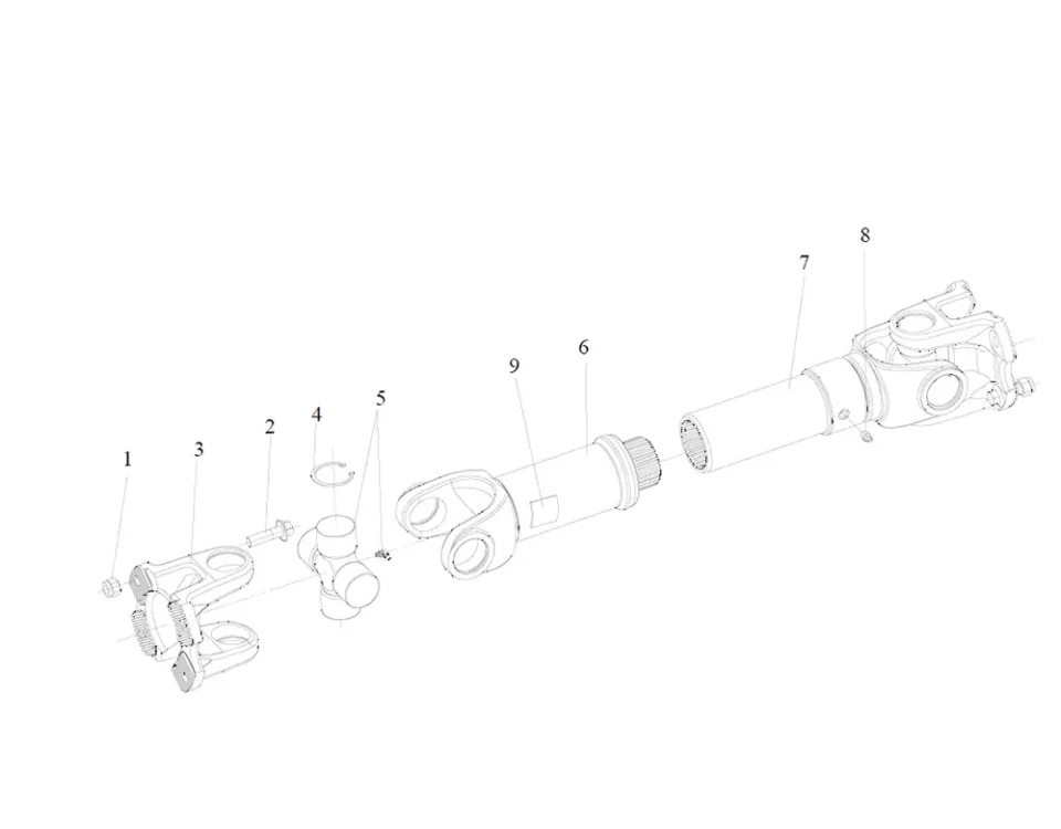 Приводной вал заднего моста FAW J6