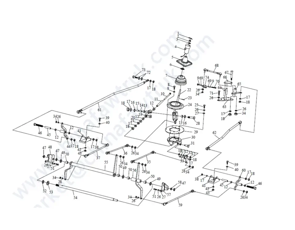 آلية تروس قابلة للتعديل FAW J5