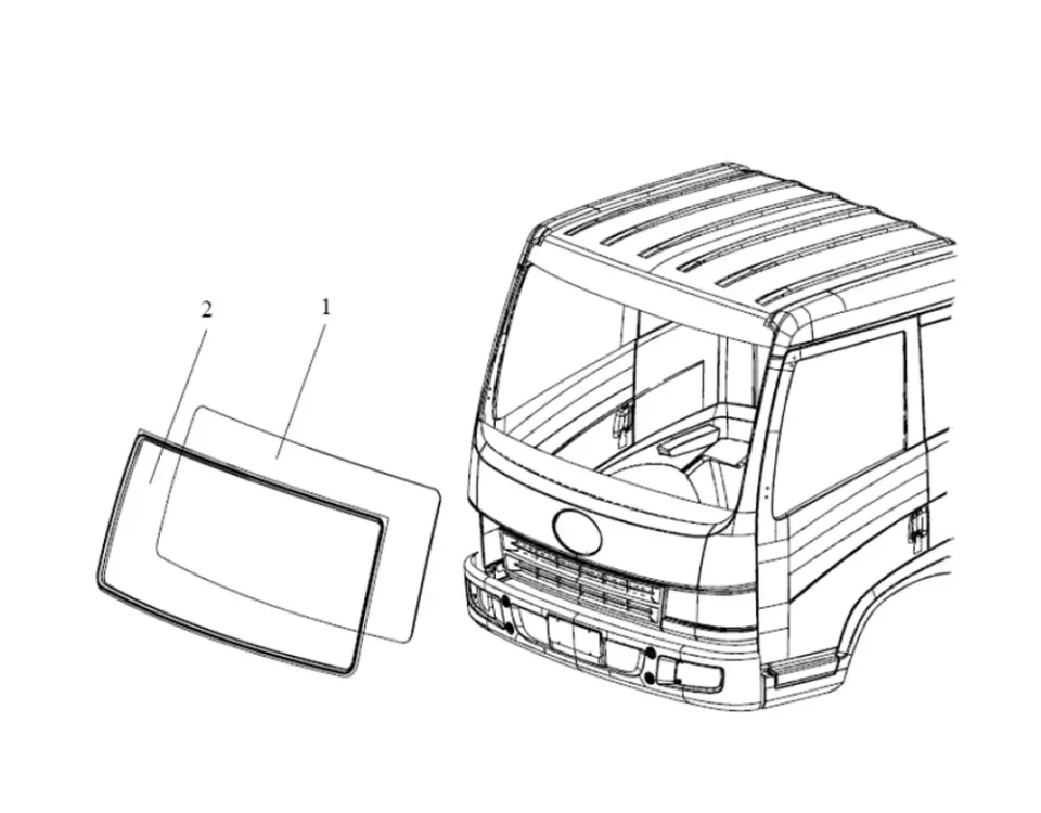 Wind Window Glass و FAW J5 Sealing Film