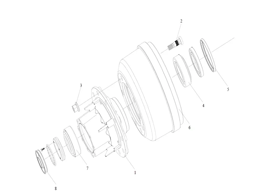 Côté à roue arrière avec tambour de frein FAW J6