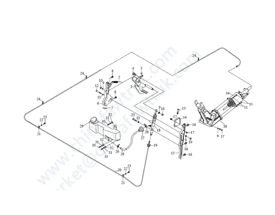 آلية التحكم في القابض FAW J5