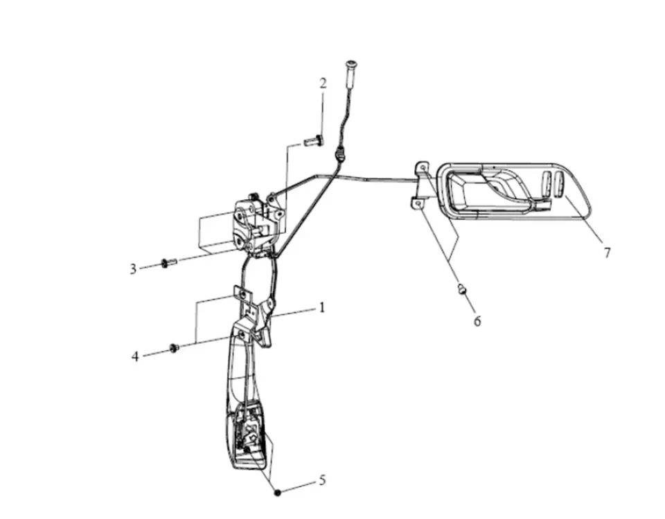 أقفال أجهزة FAW J5 أقفال الباب